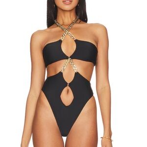 REVOLVE X MICHAEL COSTELLO Shae One Piece Black